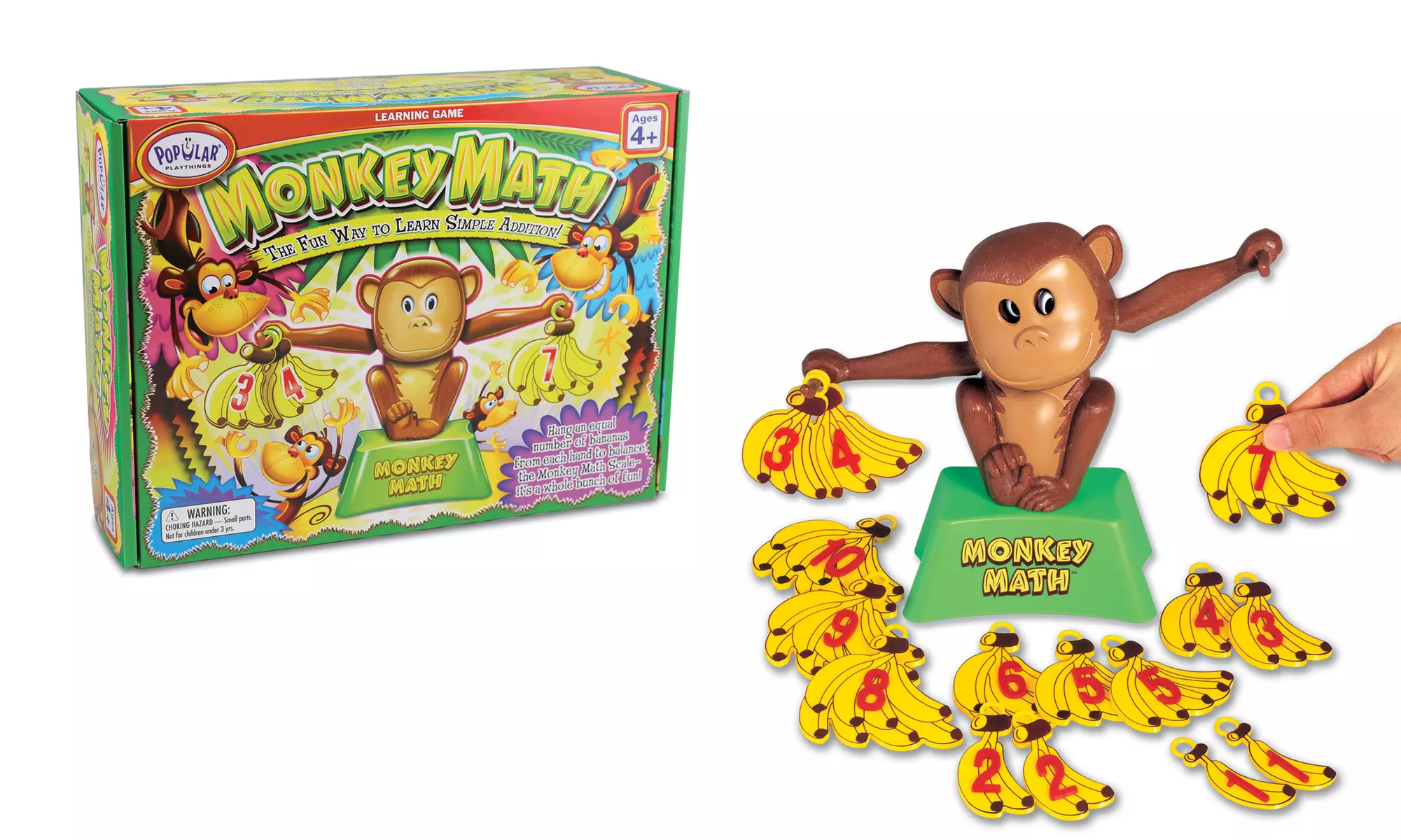 Popular Playthings Monkey Math Game - Primary Image