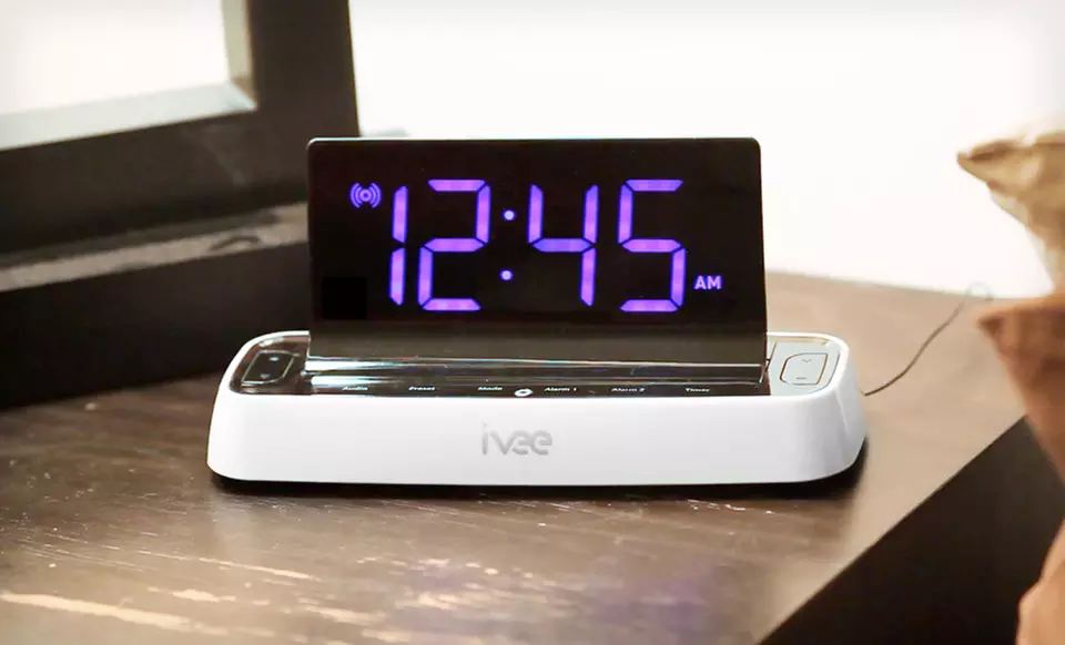 ivee Voice-Controlled Digital Alarm Clocks (25% Off). 2 Models Available. Free Shipping and Returns. - Primary Image