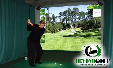 $17 for One Hour of Golf Simulation at Beyond Golf Sports and Spirits ($35 Value)  - Primary Image