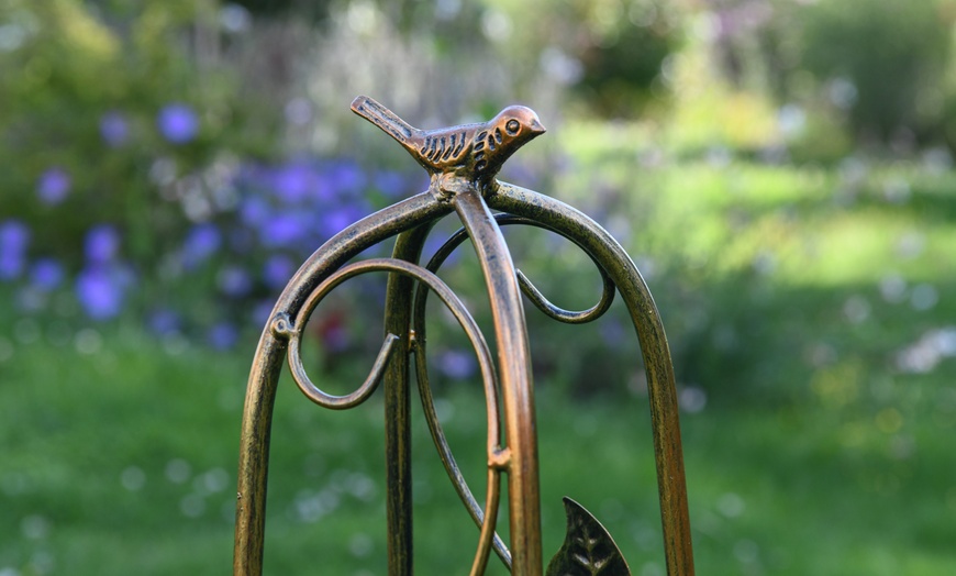 Image 7: Two Garden Gear Metal Ornamental Obelisks