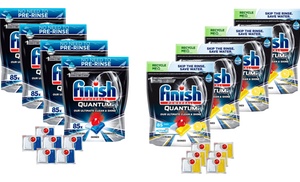 Four-Pack of Finish Powerball Quantum Ultimate 85 Dishwashing Tablets