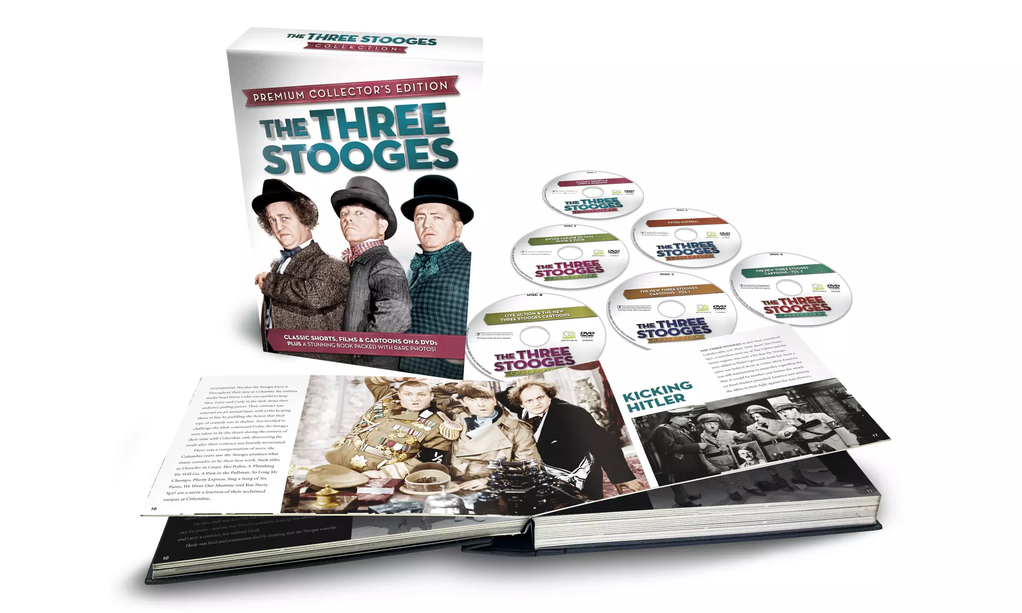 The Three Stooges Premium Collector's Edition 6-DVD Set - Primary Image