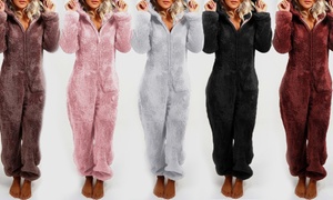 Fleece Plush Jumpsuit Pyjamas