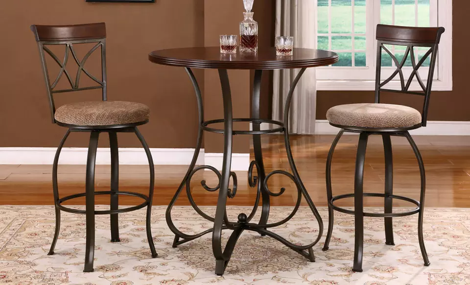 $349.99 for a 3-Piece Hamilton Pub Set (Up to $1,295 List Price). Two Styles Available. Free Returns. - Primary Image