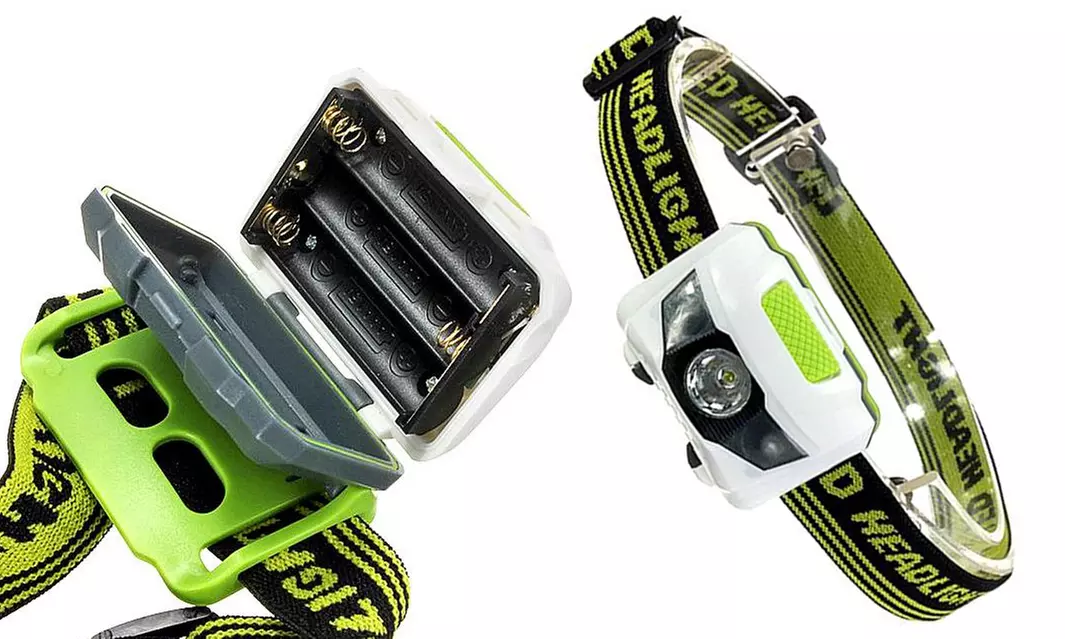 1x oder 2x Wasserabweisende LED-Kopfleuchte inkl. Versand - Second Medium