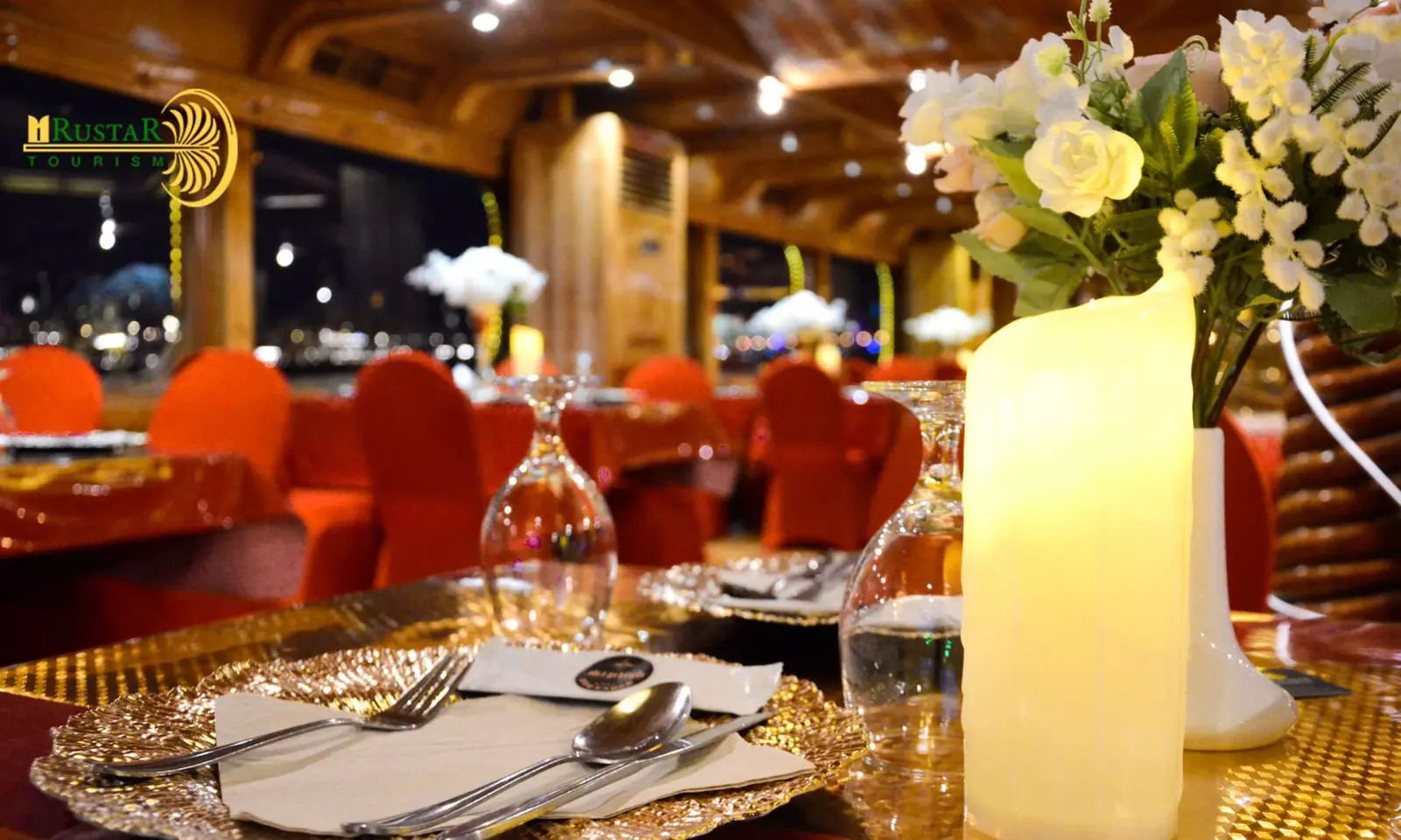 Rustar Premium Dhow Cruise Dinner for One, Two or Four People