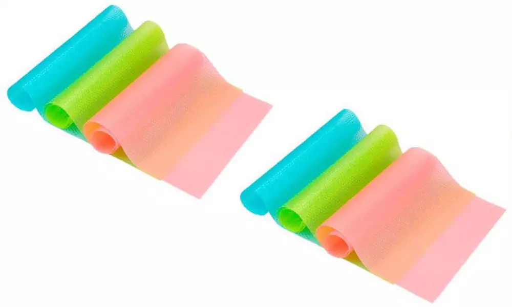 3 ou 6 tapis antibactériens pour réfrigérateur - Second Medium