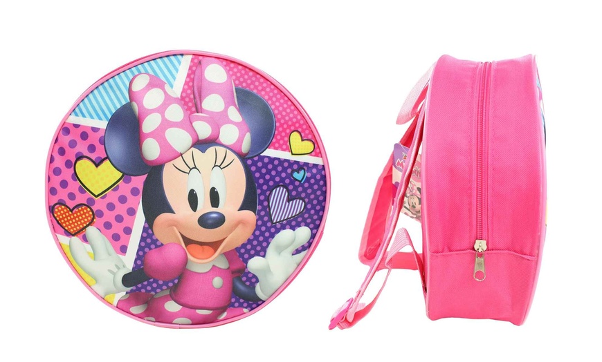 Image 9: Mochila infantil redonda con diseño de Lilo & Stitch, Mickey o Minnie