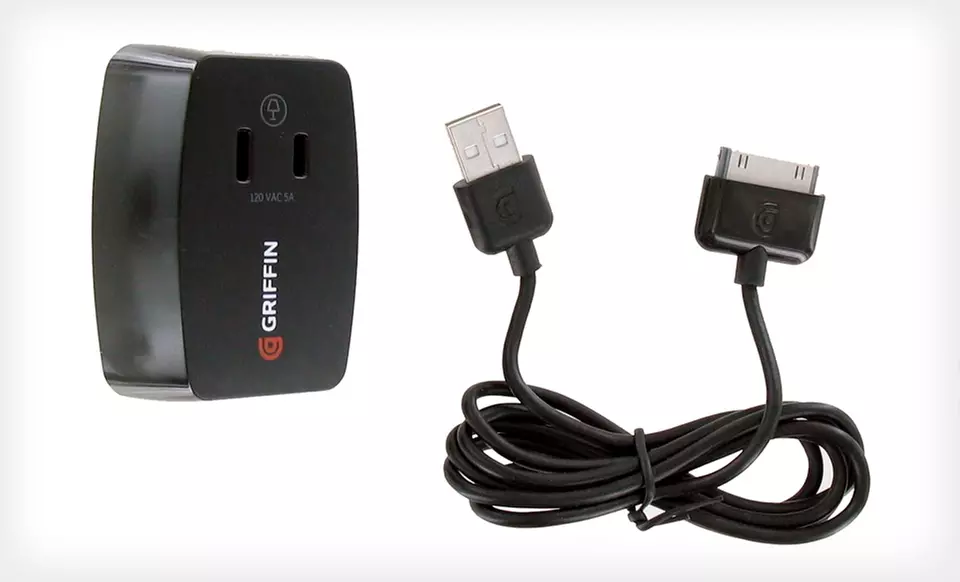 $8 for Griffin PowerBlock Plus 2.1 Wall Charger with AC Plug for Apple Devices ($39.99 List Price). Free Returns. - Second Medium