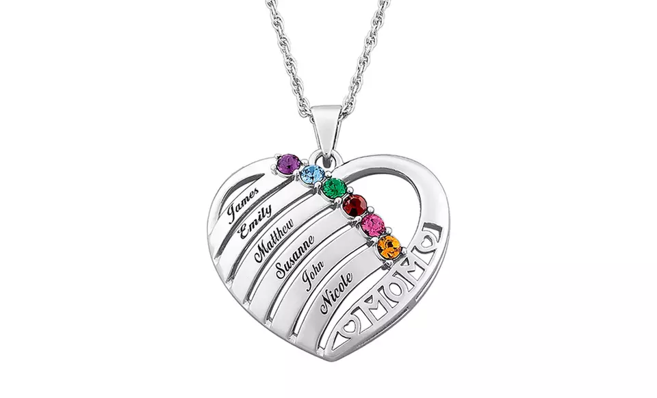 Mother's Custom Birthstone Necklace from Limogés Jewelry (Up to 81% Off)   - Second Medium