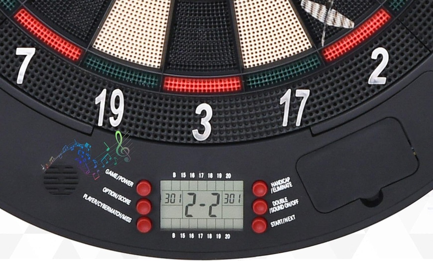 Image 4: HomCom Electronic Dartboard Set