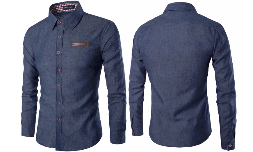 Image 2: Chemise en denim pour homme