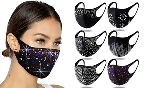  6x Rhinestone Bling Face... 