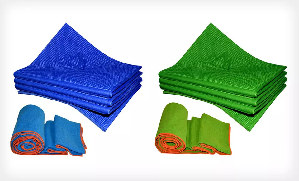 $49 for an Easy Carry YoFoMat and Yoga Towel Set ($80 List Price). Five Colors Available. Free Shipping and Returns. - Primary Image