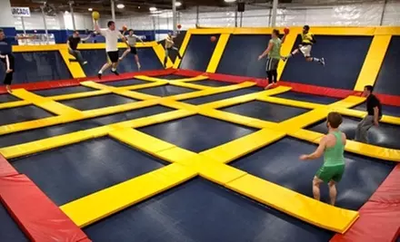 Two-Hour Trampoline-Birthday Package for Up to 10 with Pizza on a Weekday or Weekend at Sky High Sports (Up to 49% Off) - Primary Image
