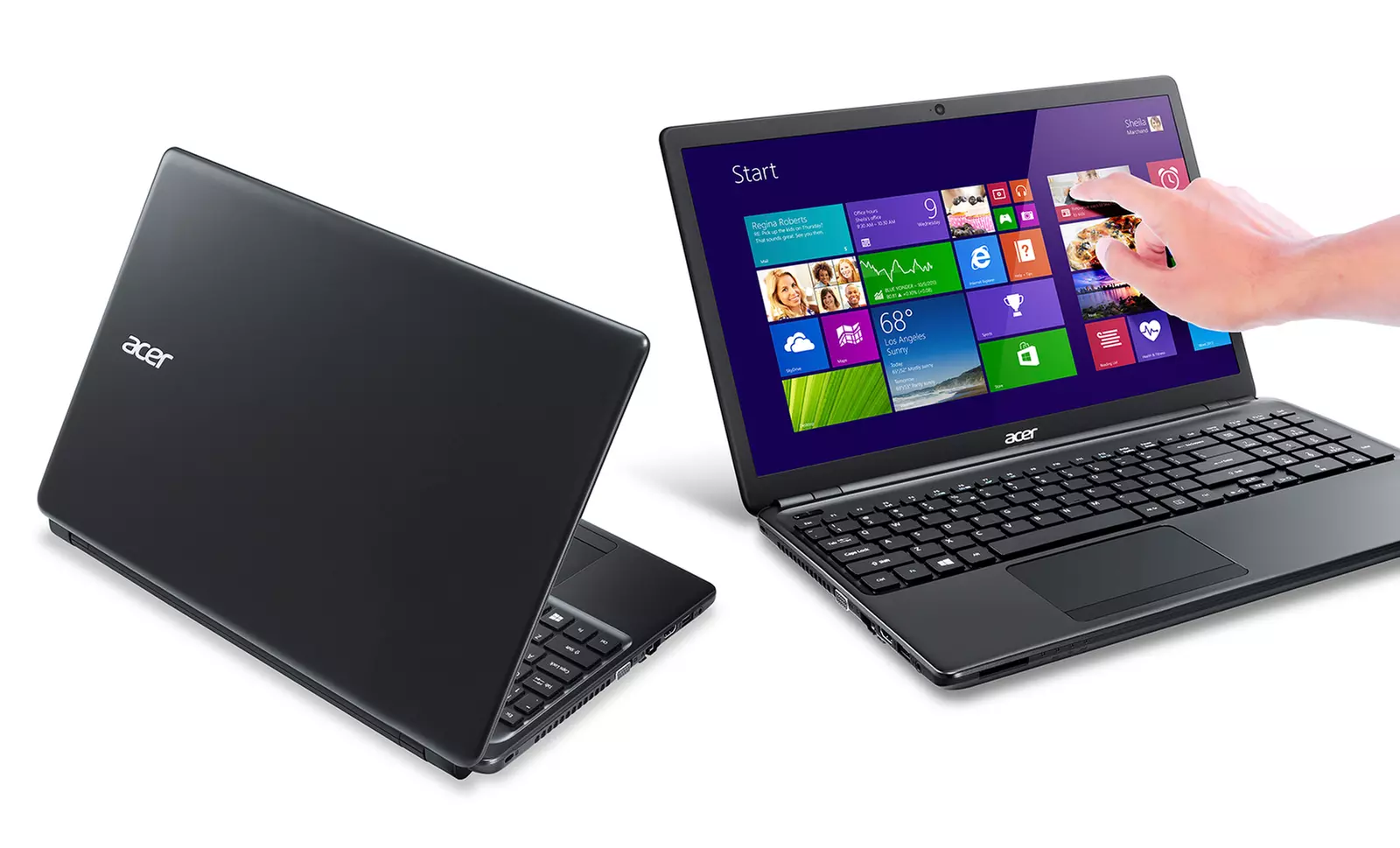 Acer 15.6" Touchscreen Notebook with Quad-Core Processor, 500GB Hard Drive, and Windows 8.1 (Refurbished) - Primary Image