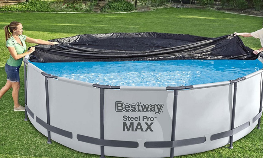 Image 6: Bestway Flowclear Solar Swimming Pool Cover Collection
