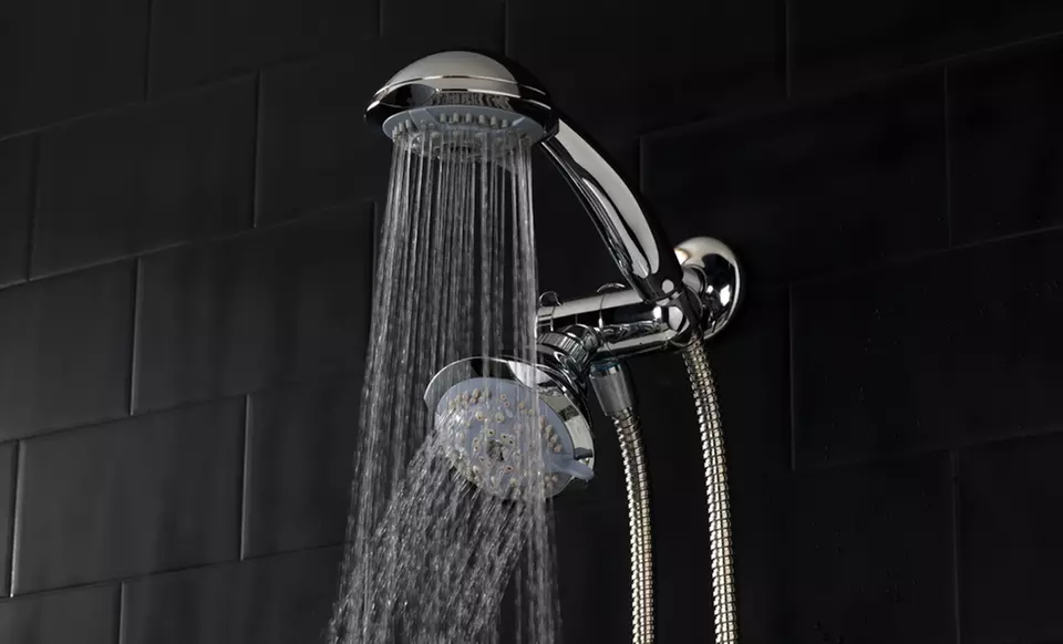 DreamSpa 19-Setting 3-Way Showerhead and Handheld Shower Combination. Free Returns. - Primary Image