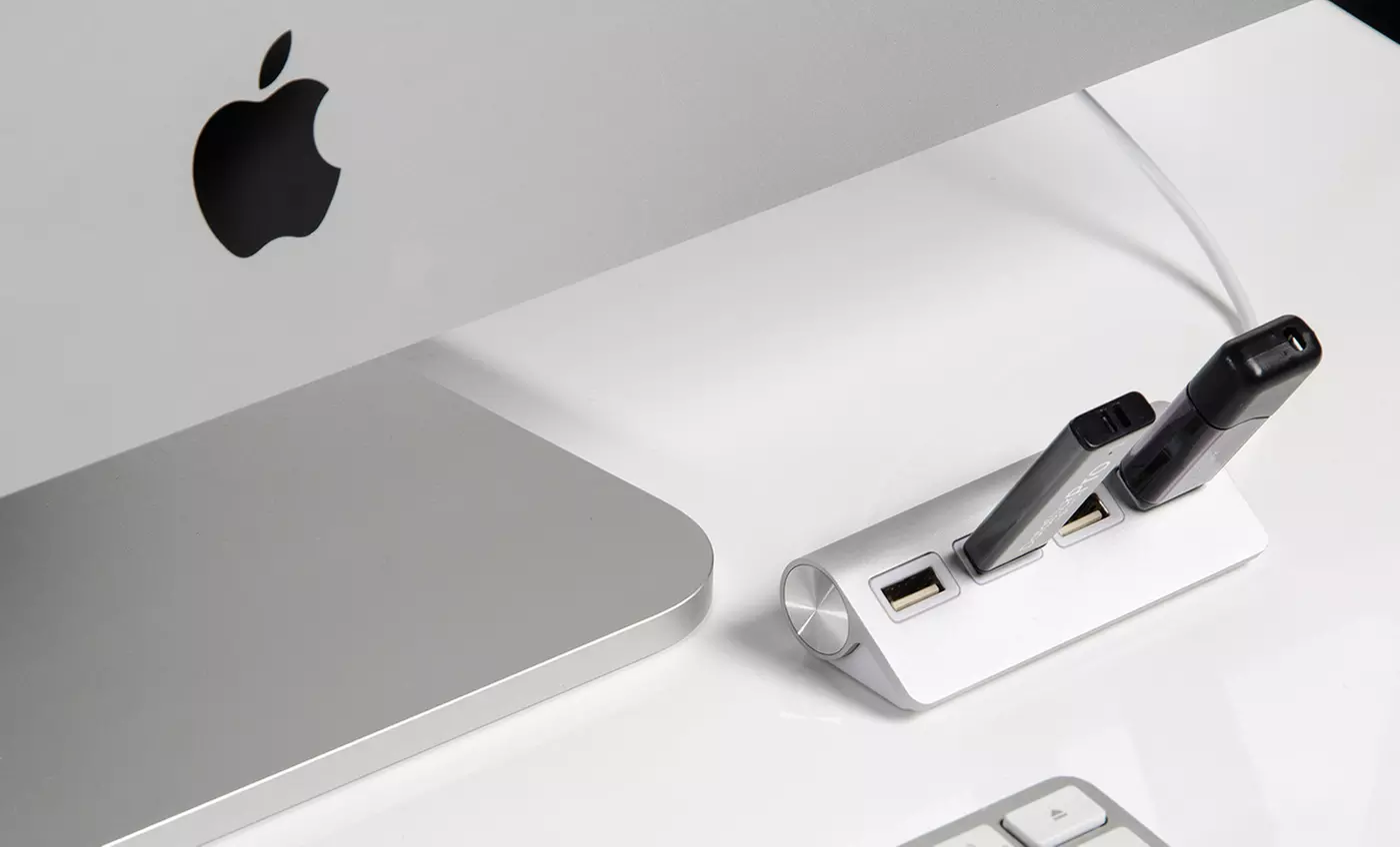 Sabrent Aluminum 4-Port USB Hub for Mac - Primary Image