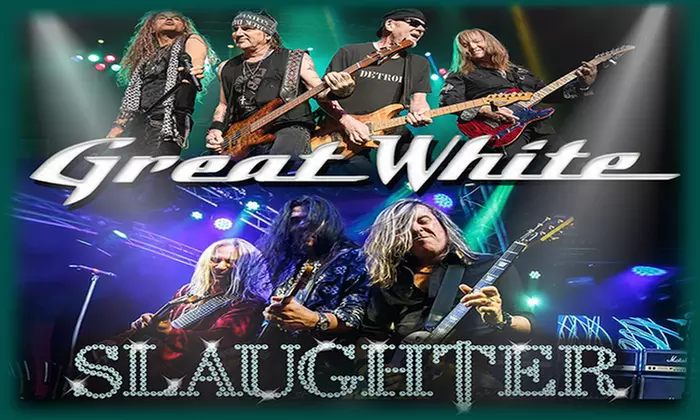 Great White and Slaughter on June 18 at 2:30 p.m. - Primary Image