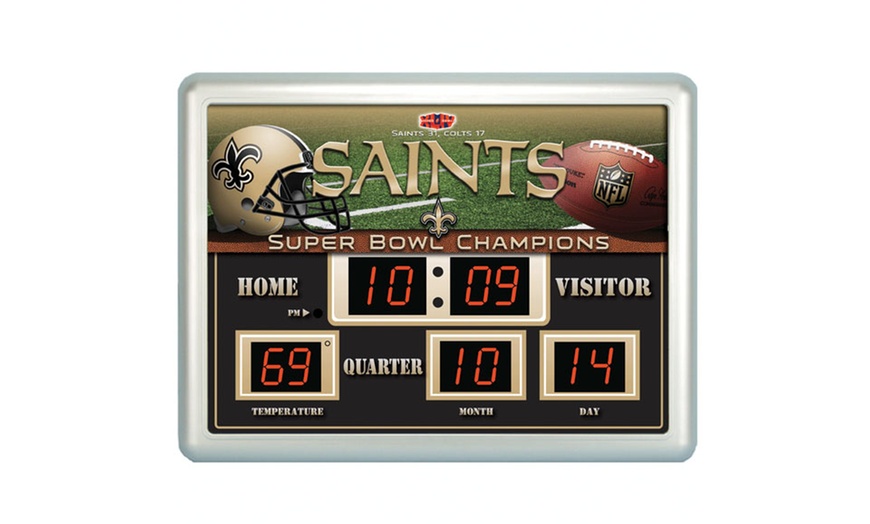 NFL Scoreboard Wall Clock | Groupon