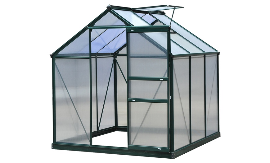 Image 8: Outsunny Walk-In Greenhouse