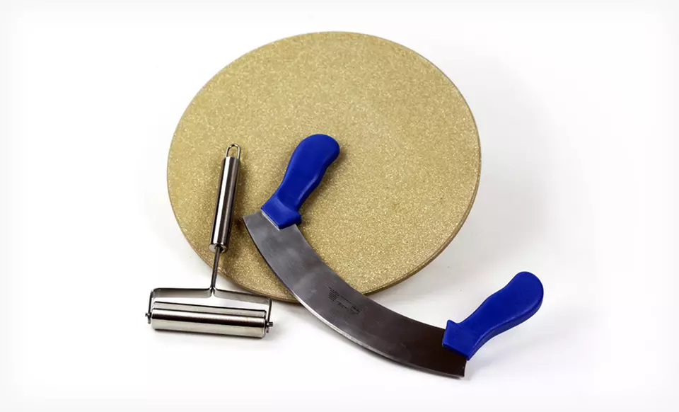 $13.99 for a 3-Piece Pizza-Making Kit ($28.99 List Price). Free Returns. - Second Medium