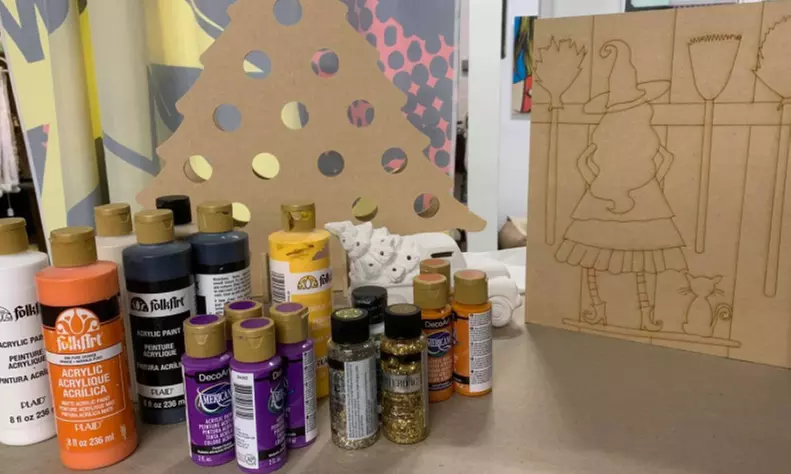 In-Person or Virtual Paint Party Experience for One from Teresa's Silhouette Spot. Three Options Available. - Primary Image