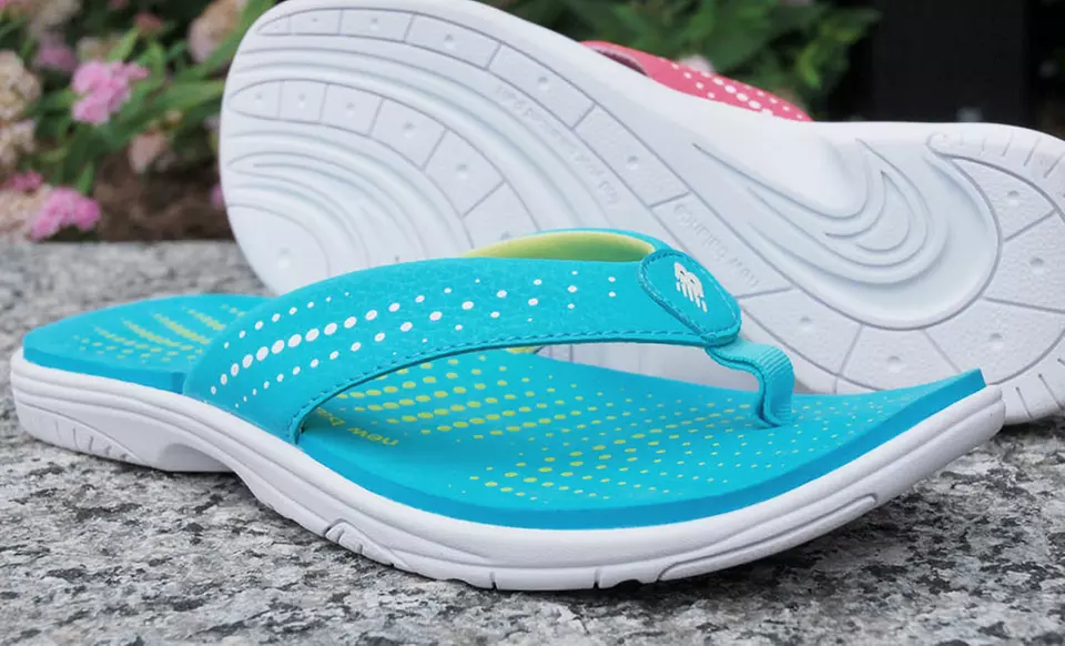 $17.99 for One Pair of New Balance Women’s Wave Sandals ($29.95 List Price). Multiple Colors. Free Shipping and Returns. - Second Medium