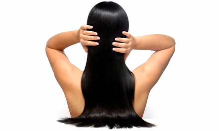 permanent hair straightening groupon