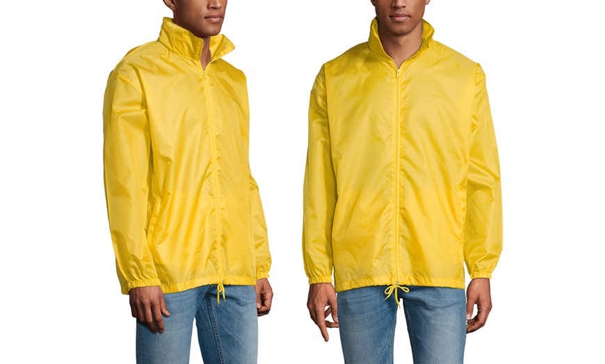 Image 3: Unisex Waterproof Wind Jacket