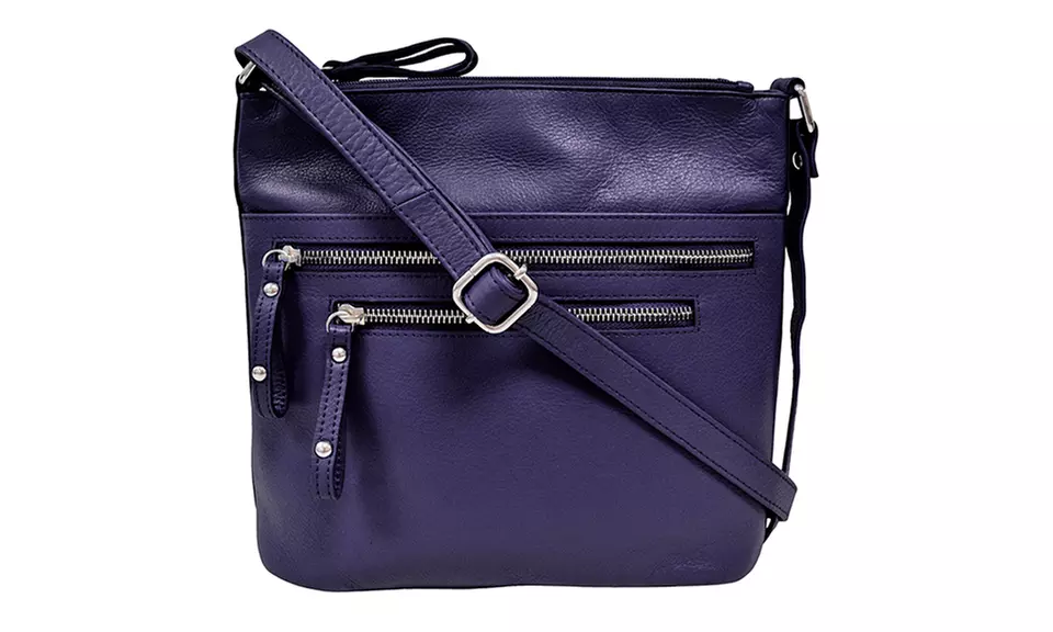 Great American Leather Works Zipper Cross-Body Bags - Second Medium