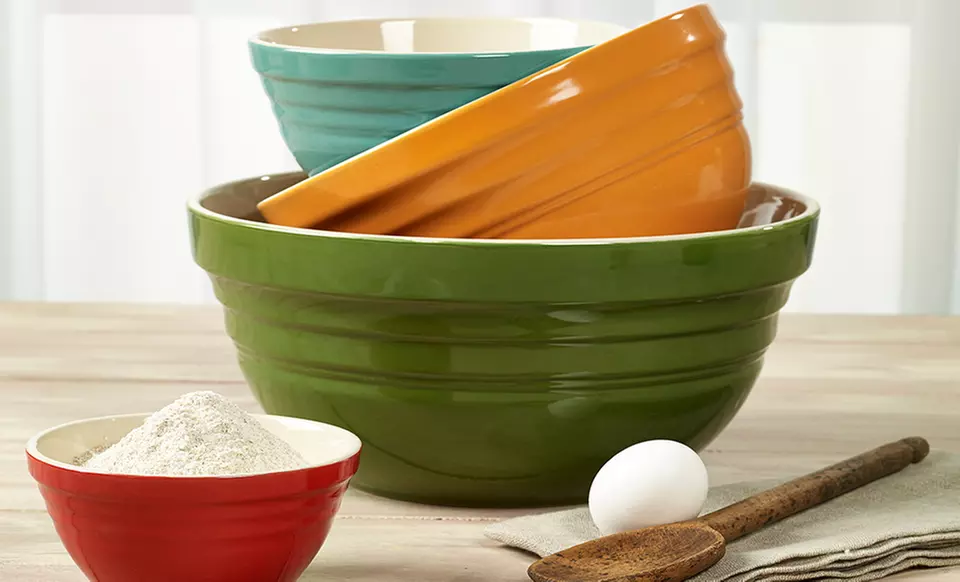 4-Piece Retro Mixing Bowl Set - Primary Image