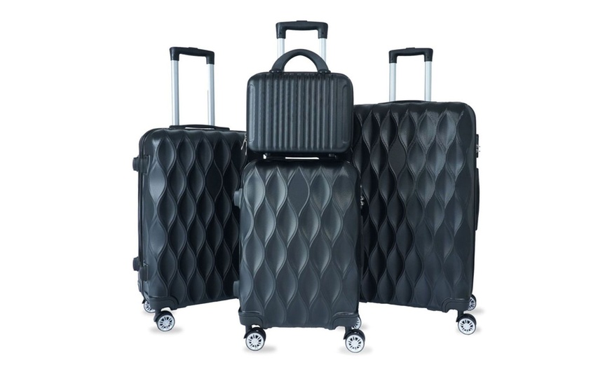 Image 2: Four-Pack ABS Suitcases