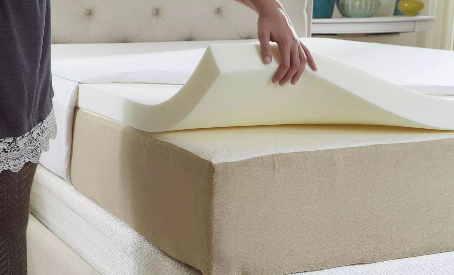 Nature's Sleep HD Visco Memory-Foam Mattress Topper with Cover - Primary Image