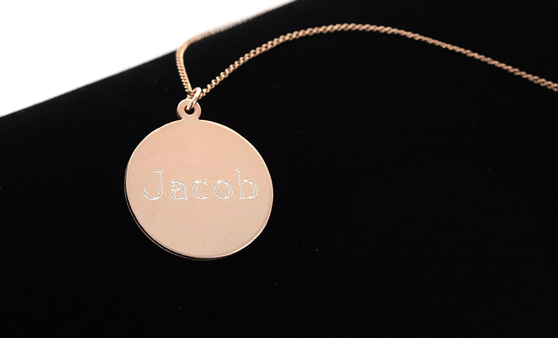 Personalized Engraved Monogram or Name Necklace from Monogram Online. Multiple Styles Available from $29.99–$34.99. - Second Medium
