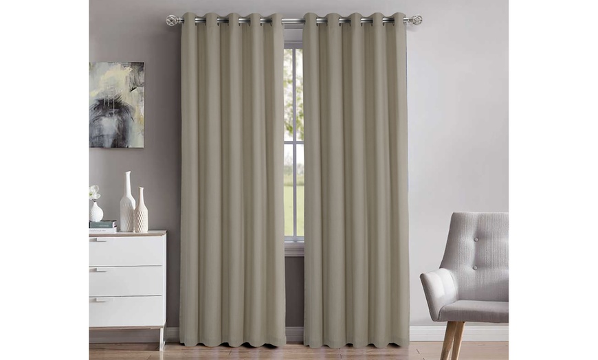 Image 1: Clearance Eyelet Curtains 
