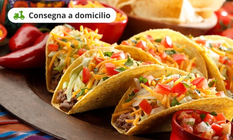Menu messicano a scelta per 2 o 4 persone con Mexcal (sconto fino a 40%). Consegna a domicilio