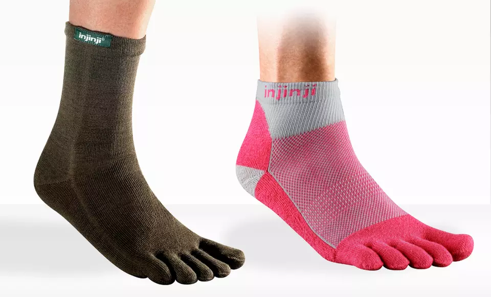 6 Pairs of Injinji Performance Toe Socks (Up to 71% Off). Multiple Styles Available. Free Shipping. - Second Medium