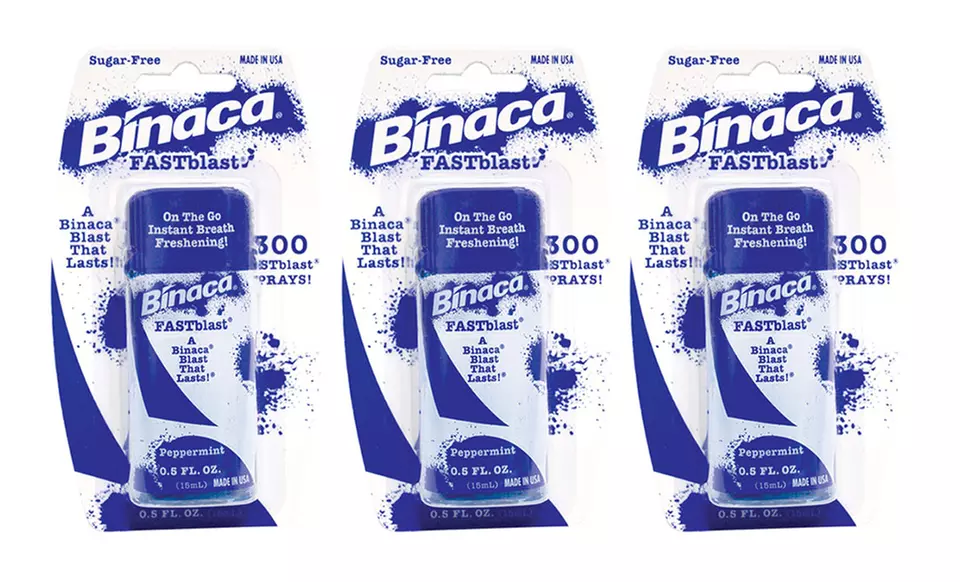 3-Pack of Binaca Breath Spray: Peppermint  - Primary Image