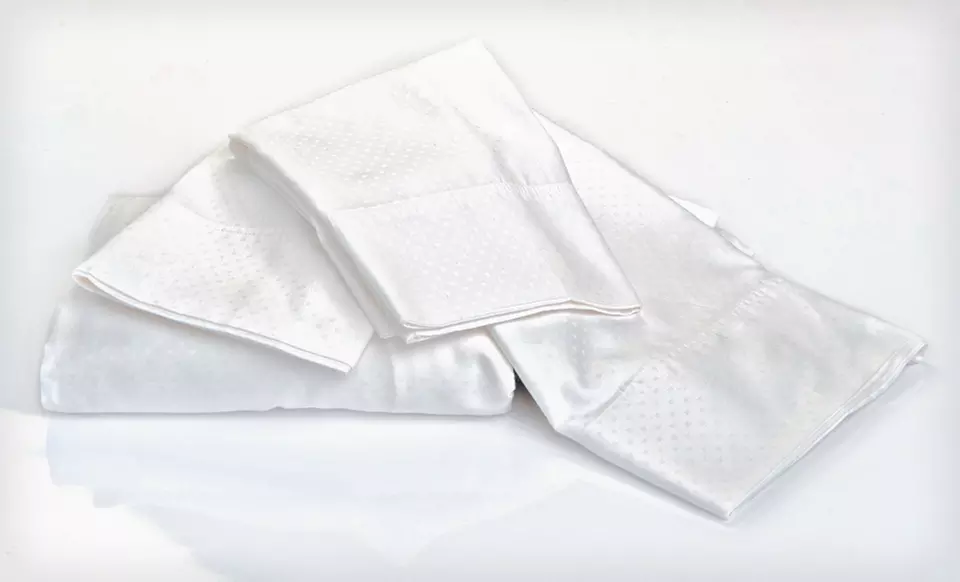 $39.99 for Venus Suite Swiss-Dot Sheet Sets (Up to $120 List Price). Four Colors Available. Free Shipping and Returns. - Second Medium