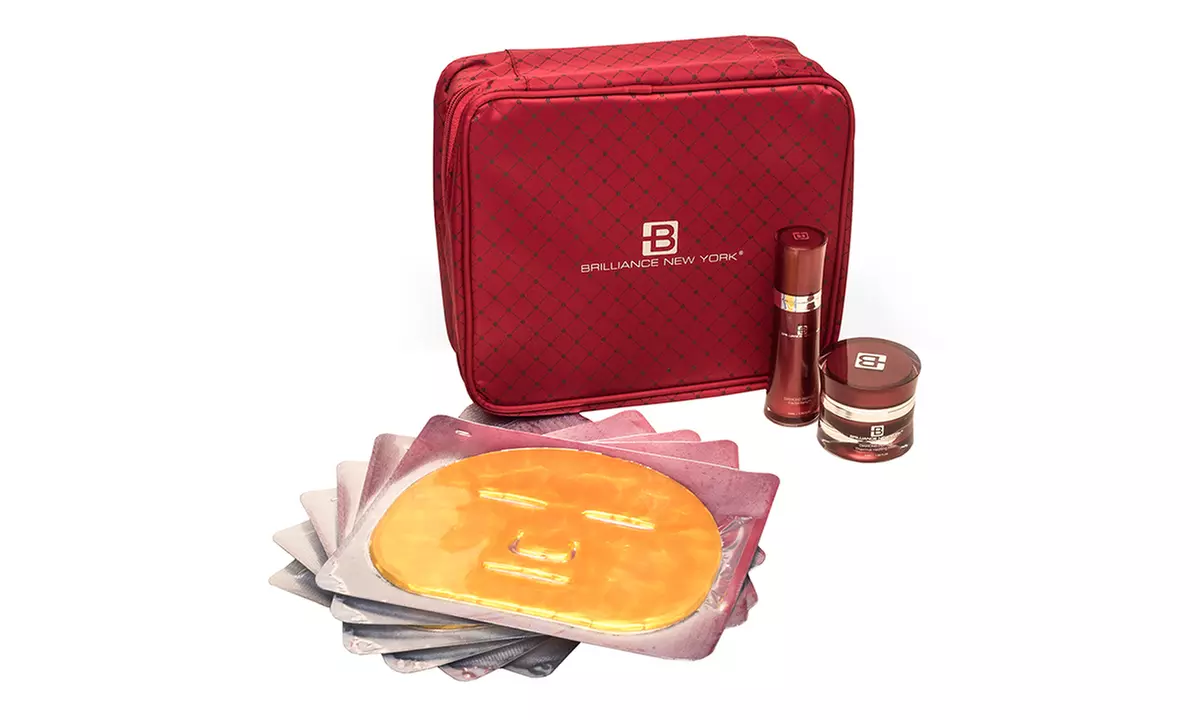Ruby Face Cream, Ruby Serum, and Gold Face Mask Skincare Set (9-Piece) - Primary Image