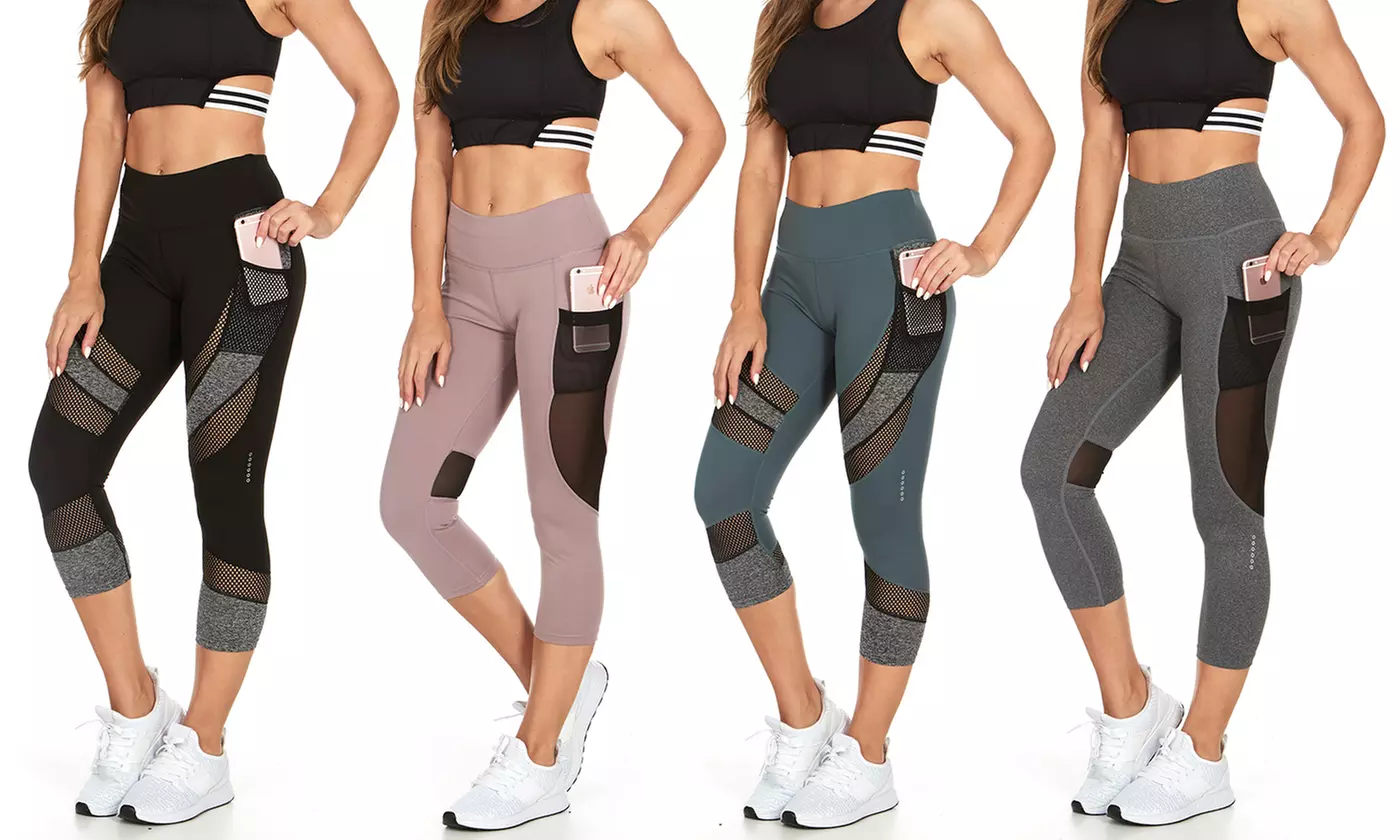 TRAQ65 Women's Activewear Multi-Packs - Shorts, Leggings, and Capris. Plus Sizes Available. - Primary Image