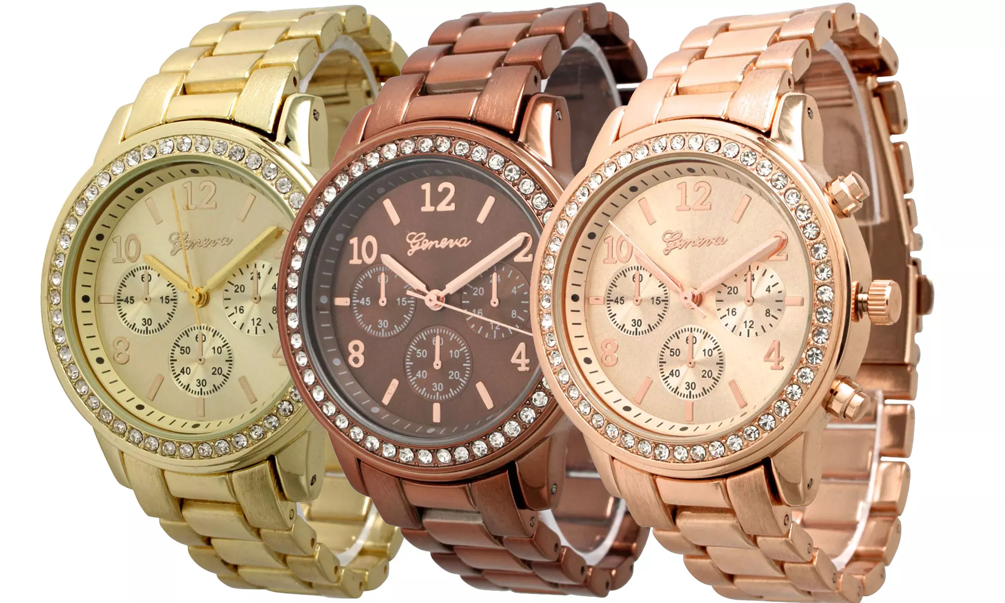 Geneva Women's Crystal Boyfriend Watch - Primary Image