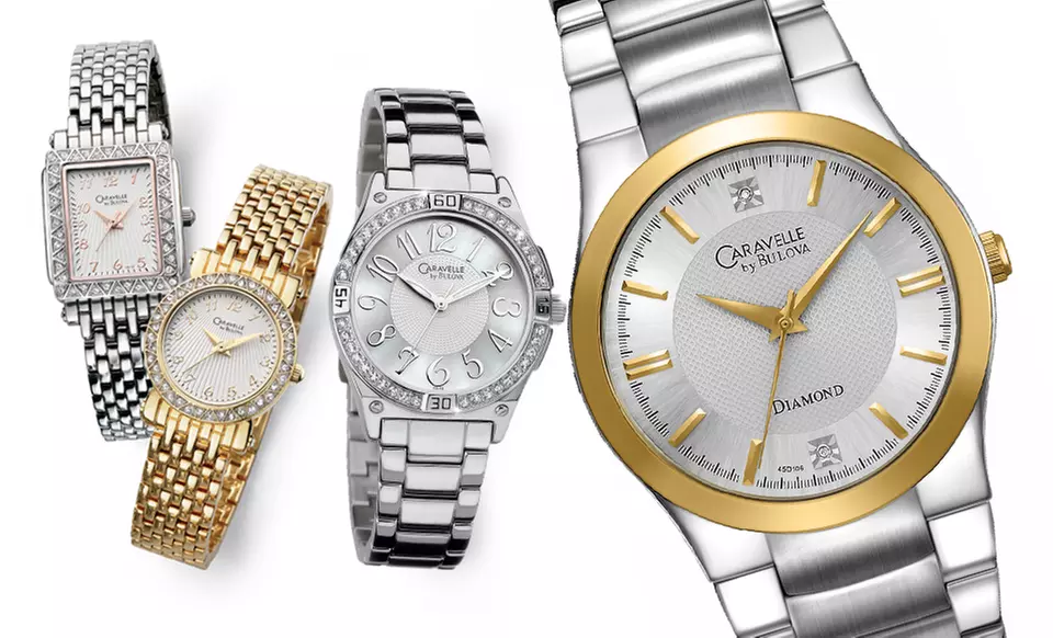 Women’s and Men's Bulova Caravelle Watches (Up to 64% Off). Free Shipping. 15 Options Available.  - Primary Image