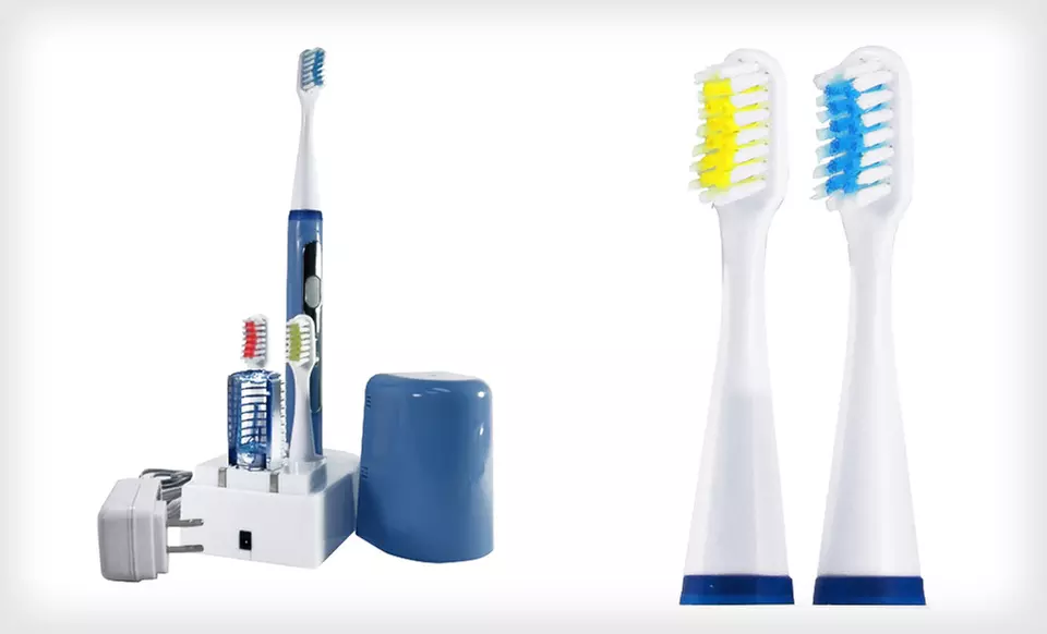 $29 for a Super Sonic Smile Toothbrush Cleaning and Whitening System ($69 List Price). Free Shipping and Returns. - Second Medium