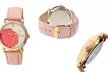 Bertha Daphne Ladies' Mother-of-Pearl Leather-Strap Watch - Second Medium