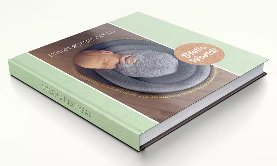 One 8"x8", 8"x11", or 12"x12" Custom Hardcover Photo Book from York Photo (Up to 71% Off)   - Second Medium