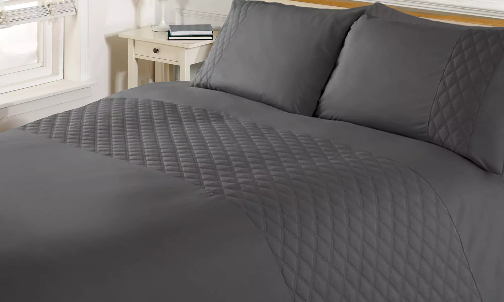 Parure de lit douce au toucher, 100% polyester - Second Medium