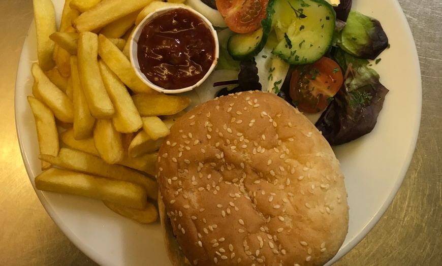 Image 1: Burger Meal for Two